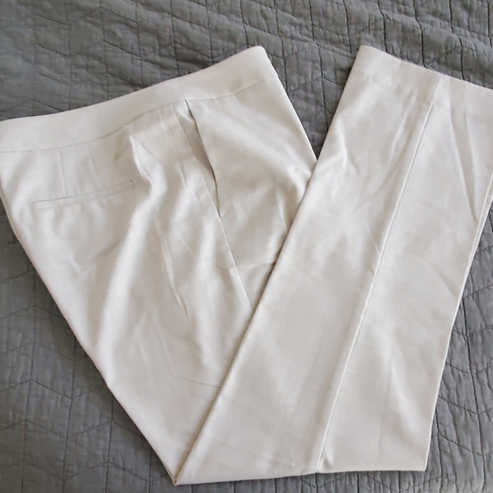 NWT Cream light weight Ann Taylor pants